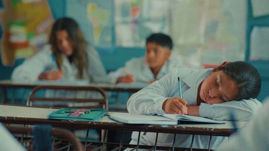 Ramona resting her head on her school desk